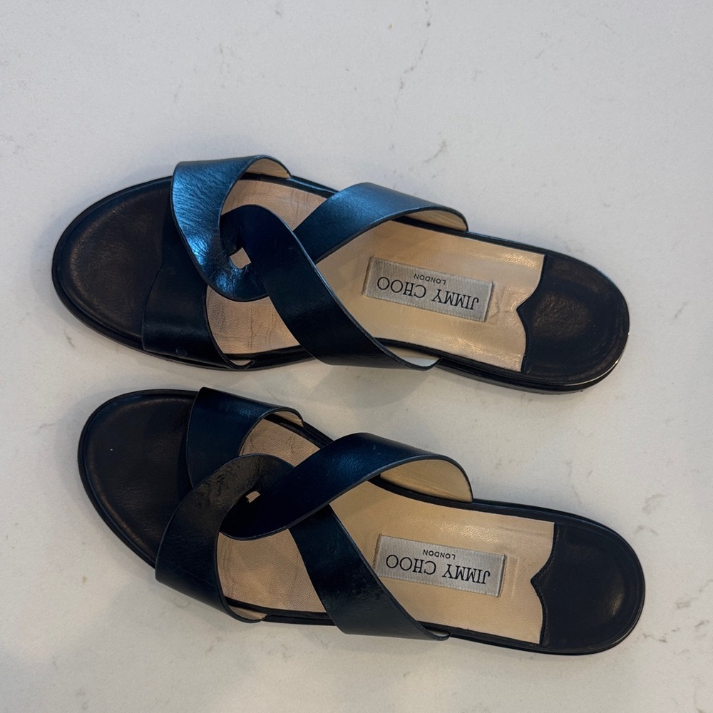 Jimmy Choo Navy Women's Sandals